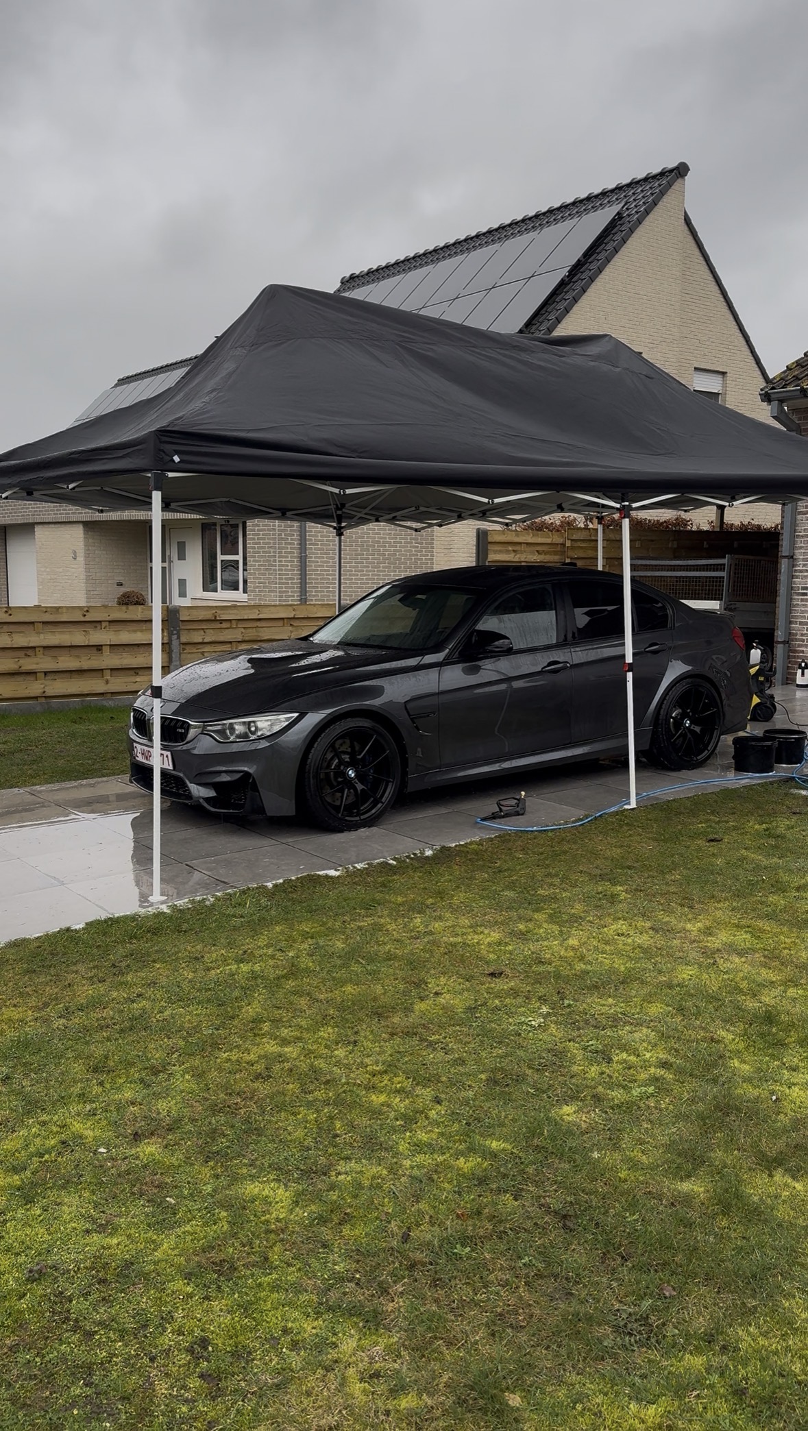 Intervention detailing sous barnum chez le client