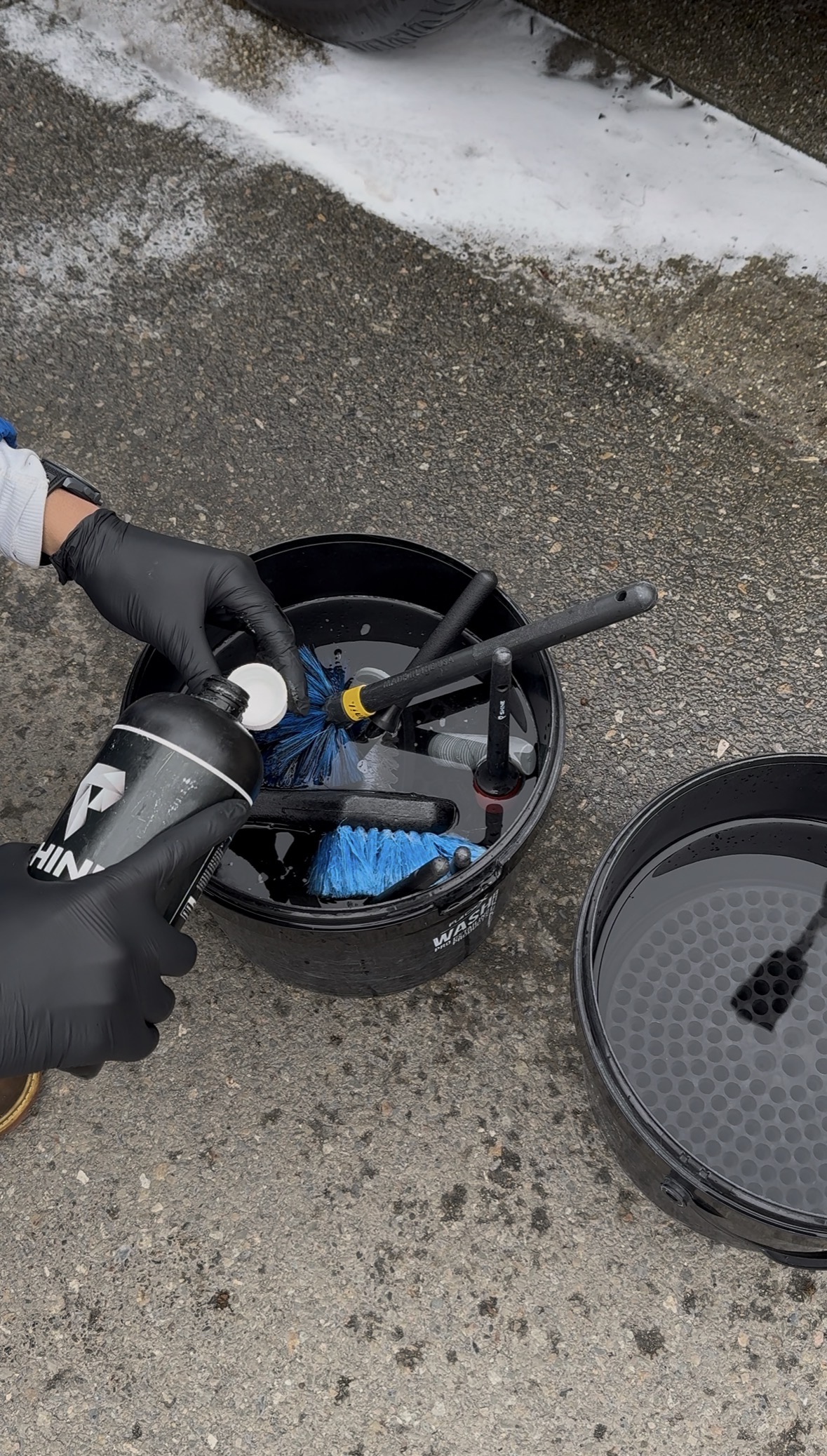 Préparation produits et brosses professionnels